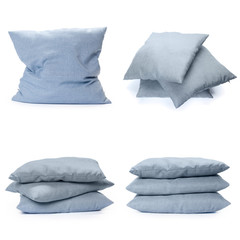 pillows on white background