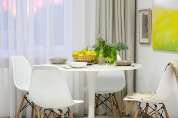 Stylish dining room interior