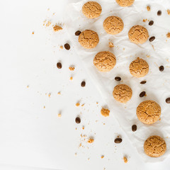 coffee cup with amaretti biscuits