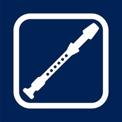 Flute Silhouette - Illustration