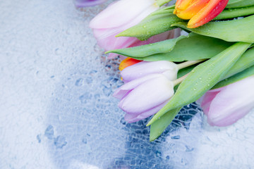 the flowers on the table