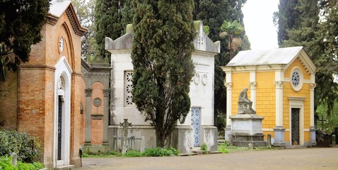 Cimitero monumentale del Verano a Roma - obrazy, fototapety, plakaty