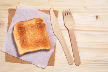 Slice of toasted bread