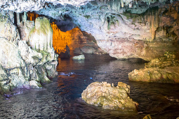Inside the Cave of Neptune on Sardinia, Italy © robertdering