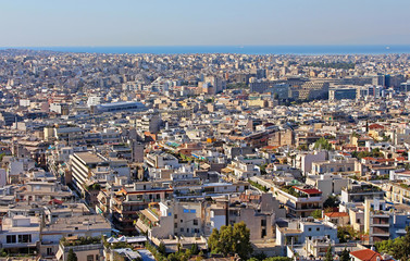 Naklejka premium View of Athens city in the morning in Greece