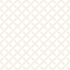 Weave Seamless Pattern. Stylish Repeating Texture. Black and White Geometric Vector Illustration.