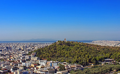Philopappus hill and monument at Athens, Greece