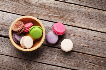 Colorful macaroons