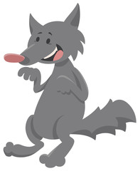wolf cartoon character