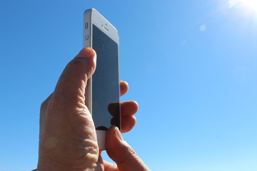 woman using smartphone