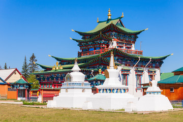 Obraz premium Ivolginsky datsan near Ulan-Ude