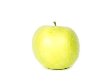 green Apple on white