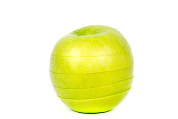green Apple on white