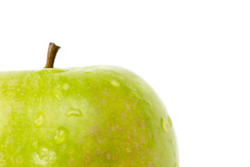 green Apple on white