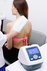 treatment of skin diseases using light therapy. Ultraviolet, psoriasis, eczema, dermatitis, a dermatologist
