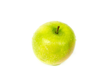 green Apple on white