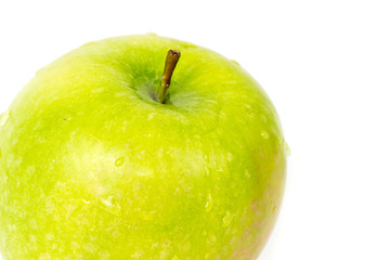 green Apple on white