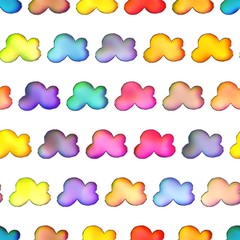 Seamless texture colorful clouds