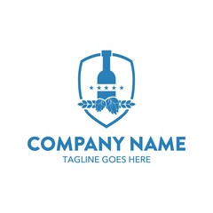 Drink, Beverage, Beer Unique Logo Template