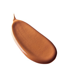 Smear cream isolated on white background. Cream texture.