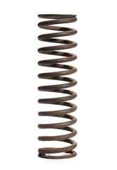 old rusty metal spring isolated on white background
