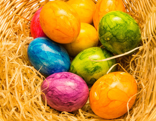 Gefärbte Ostereier