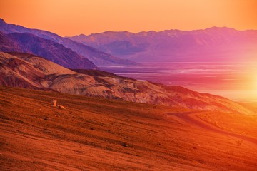 Sunset Scenery of Death Valley