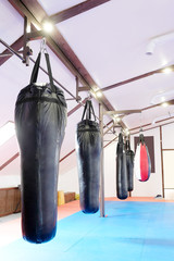 Interior of a boxing hall