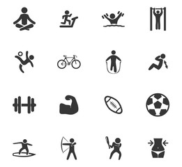 Sport icons set