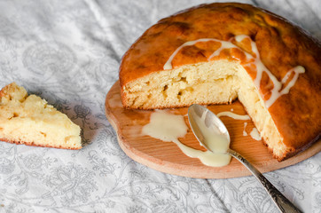 Homemade cakes of sweet pie