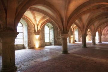 Fototapeta na wymiar Fontenay Abbey, France