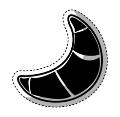 delicious croissant bread bakery product vector illustration design