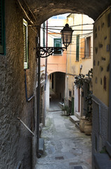 Street; Riomaggiore, Cinque Terra, Italy