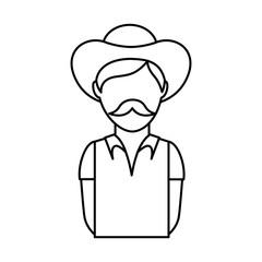 colombian coffee planter character vector illustration design