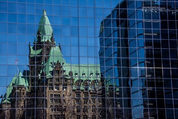 Parliament Building  neo-Gothic complex hosting Canada's legislature in Ottawa, Canada - obrazy, fototapety, plakaty