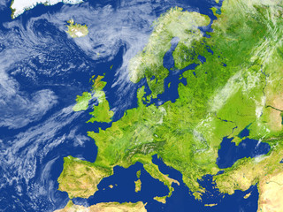 Europe on planet Earth