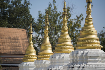 Naklejka premium THAILAND LAMPANG WAT CHEDI SAO LANG TEMPLE
