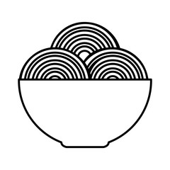 dish spaghetti isolated icon vector illustration design