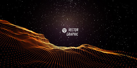 abstract vector landscape