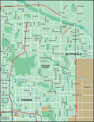 Scottsdale-Phoenix Area Map