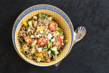 Quinoa and Fresh Vegetables