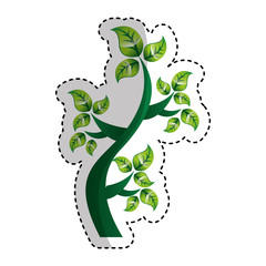 tree plant ecology symbol vector illustration design