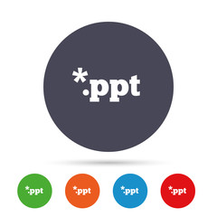 File presentation icon. Download PPT button.
