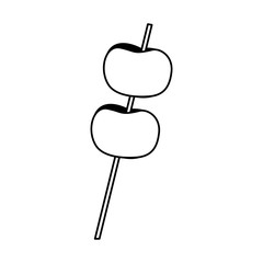 cocktail cherry grains icon vector illustration design