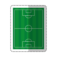 soccer field isolated icon vector illustration design