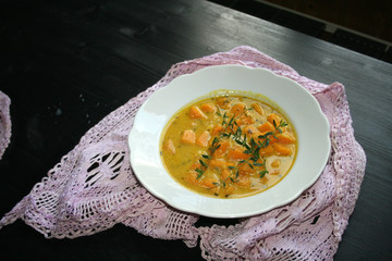 organisch, lifestyle, vintage, style, wildkräuter. kurkuma, aprikosen, kürbissuppe, sliced, urban, werbetafel, copspace, gesunde, ernährung, supermarkt, werbetafel, 