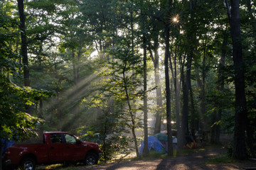 Early morning in the Campground
