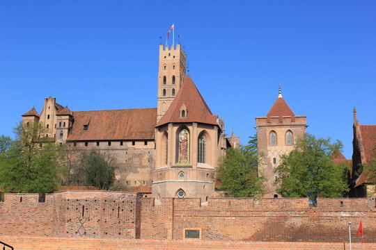 malbork castle in poland , northern part, warmia 