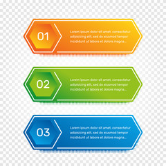 Obraz premium Layout workflow. Outline colorful menu for app interface. Number options. Web design of buttons elements. Infographics 1. 2. 3. vector template. Text illustration.