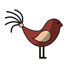 cute bird isolated icon vector illustration design